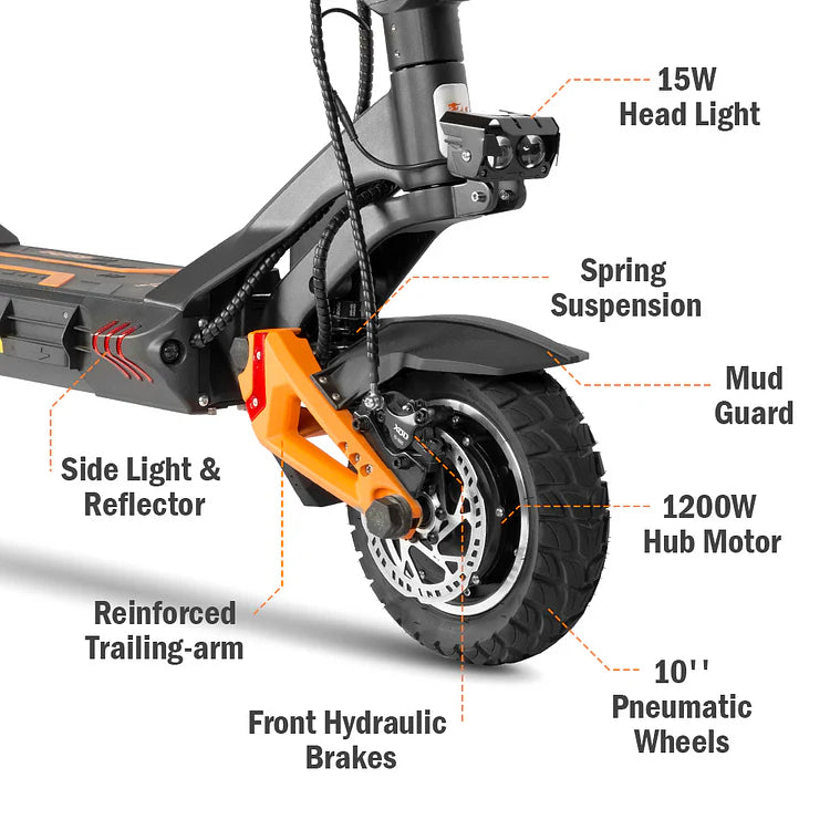 65KM/H All-Terrain Electric Scooter - Off-Road Powerhouse