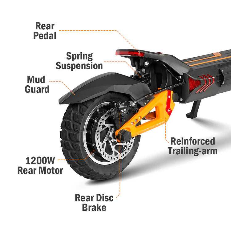 65KM/H All-Terrain Electric Scooter - Off-Road Powerhouse